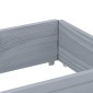 vidaXL Ζαρντινιέρα Κήπου Γκρι 150x50 εκ. από Μασίφ Ξύλο Πεύκου