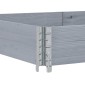 vidaXL Ζαρντινιέρα Κήπου Γκρι 150x100 εκ. από Μασίφ Ξύλο Πεύκου