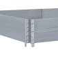 vidaXL Ζαρντινιέρα Κήπου Γκρι 150x100 εκ. από Μασίφ Ξύλο Πεύκου