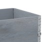 vidaXL Ζαρντινιέρα Κήπου Γκρι 80x60 εκ. από Μασίφ Ξύλο Πεύκου