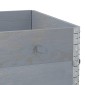 vidaXL Ζαρντινιέρα Κήπου Γκρι 120 x 80 εκ. από Μασίφ Ξύλο Πεύκου