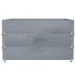 vidaXL Ζαρντινιέρα Κήπου Γκρι 100x100 εκ. από Μασίφ Ξύλο Πεύκου