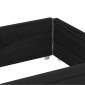 vidaXL Ζαρντινιέρα Κήπου Μαύρη 150x50 εκ. από Μασίφ Ξύλο Πεύκου