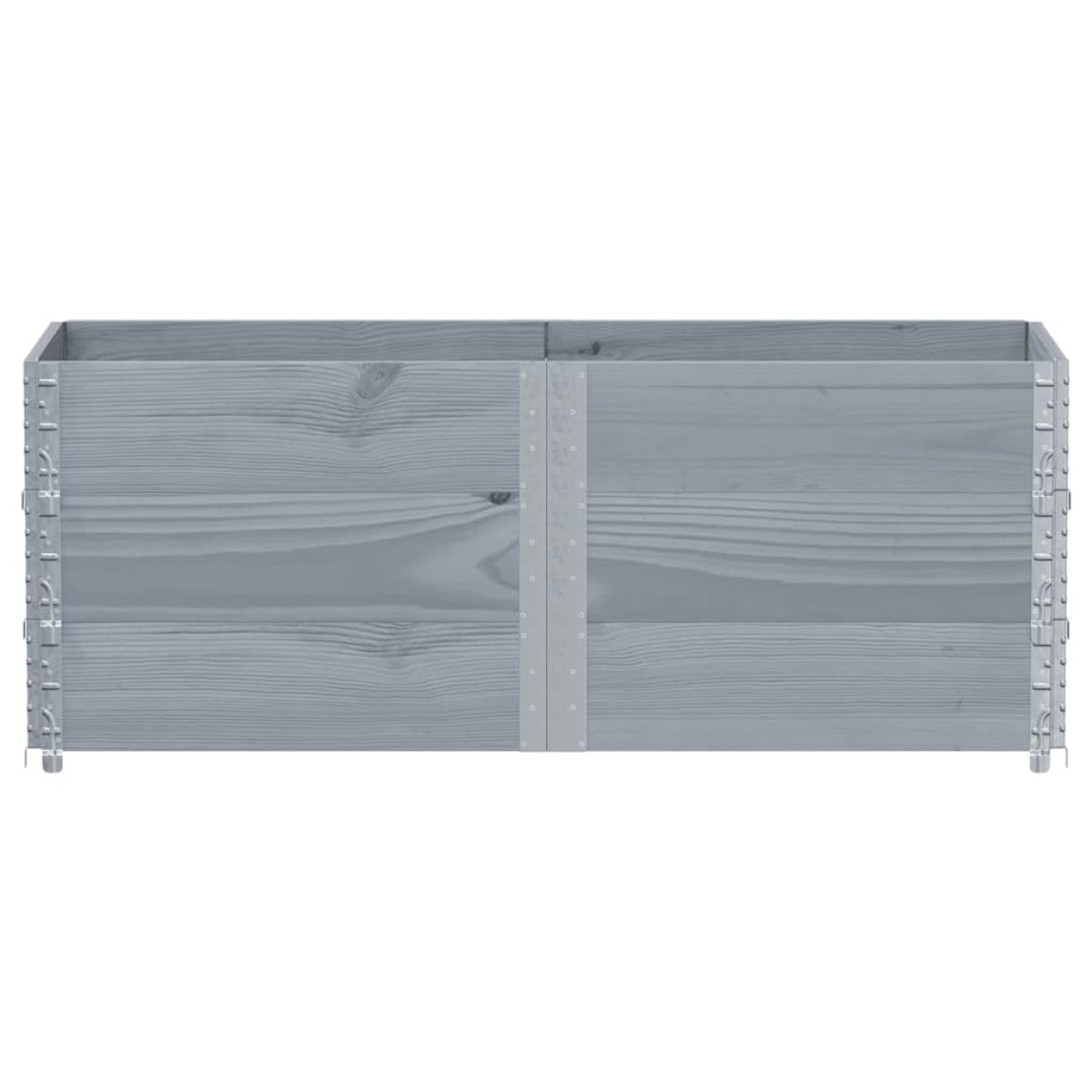vidaXL Ζαρντινιέρα Κήπου Γκρι 150x50 εκ. από Μασίφ Ξύλο Πεύκου