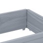 vidaXL Ζαρντινιέρα Κήπου Γκρι 150x50 εκ. από Μασίφ Ξύλο Πεύκου