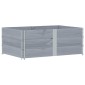 vidaXL Ζαρντινιέρα Κήπου Γκρι 150x100 εκ. από Μασίφ Ξύλο Πεύκου
