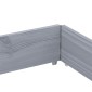 vidaXL Ζαρντινιέρα Κήπου Γκρι 150x100 εκ. από Μασίφ Ξύλο Πεύκου