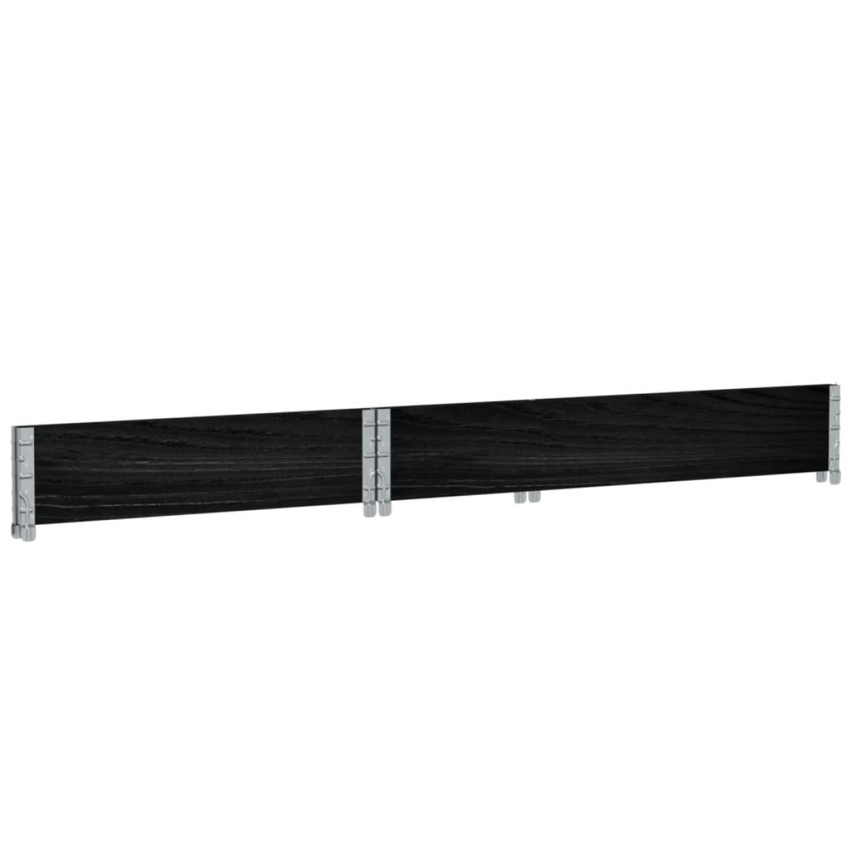 vidaXL Ζαρντινιέρα Κήπου Μαύρη 120 x 80 εκ. από Μασίφ Ξύλο Πεύκου