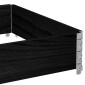 vidaXL Ζαρντινιέρα Κήπου Μαύρη 120 x 80 εκ. από Μασίφ Ξύλο Πεύκου