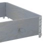 vidaXL Ζαρντινιέρα Κήπου Γκρι 120 x 80 εκ. από Μασίφ Ξύλο Πεύκου