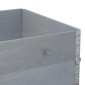 vidaXL Ζαρντινιέρα Κήπου Γκρι 120 x 80 εκ. από Μασίφ Ξύλο Πεύκου