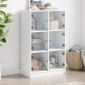 vidaXL Ντουλάπι με Πόρτες Λευκό 68x37x109 εκ. από Επεξεργασμένο Ξύλο