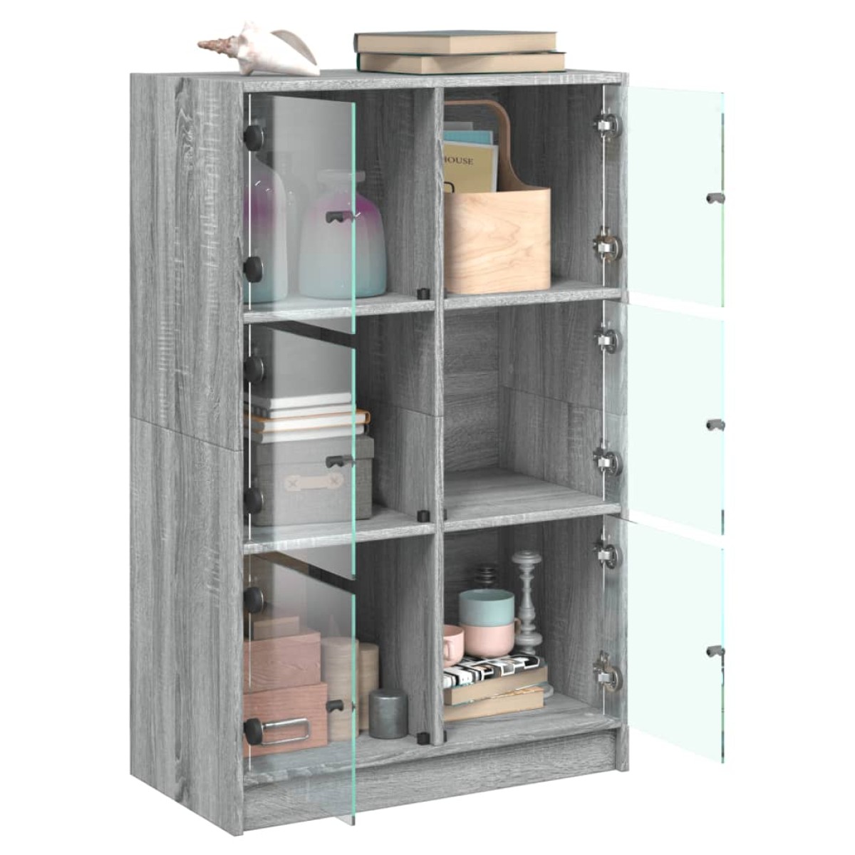 vidaXL Ντουλάπι με Πόρτες 68x37x109 εκ. από Επεξεργασμένο Ξύλο