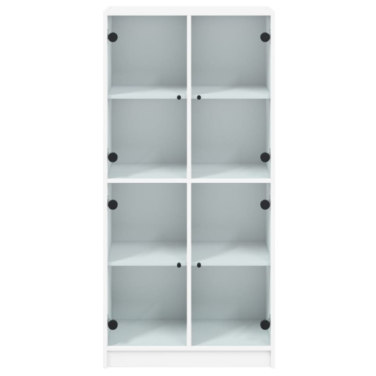 vidaXL Ντουλάπι με Πόρτες Λευκό 68x37x142 εκ. από Επεξεργασμένο Ξύλο