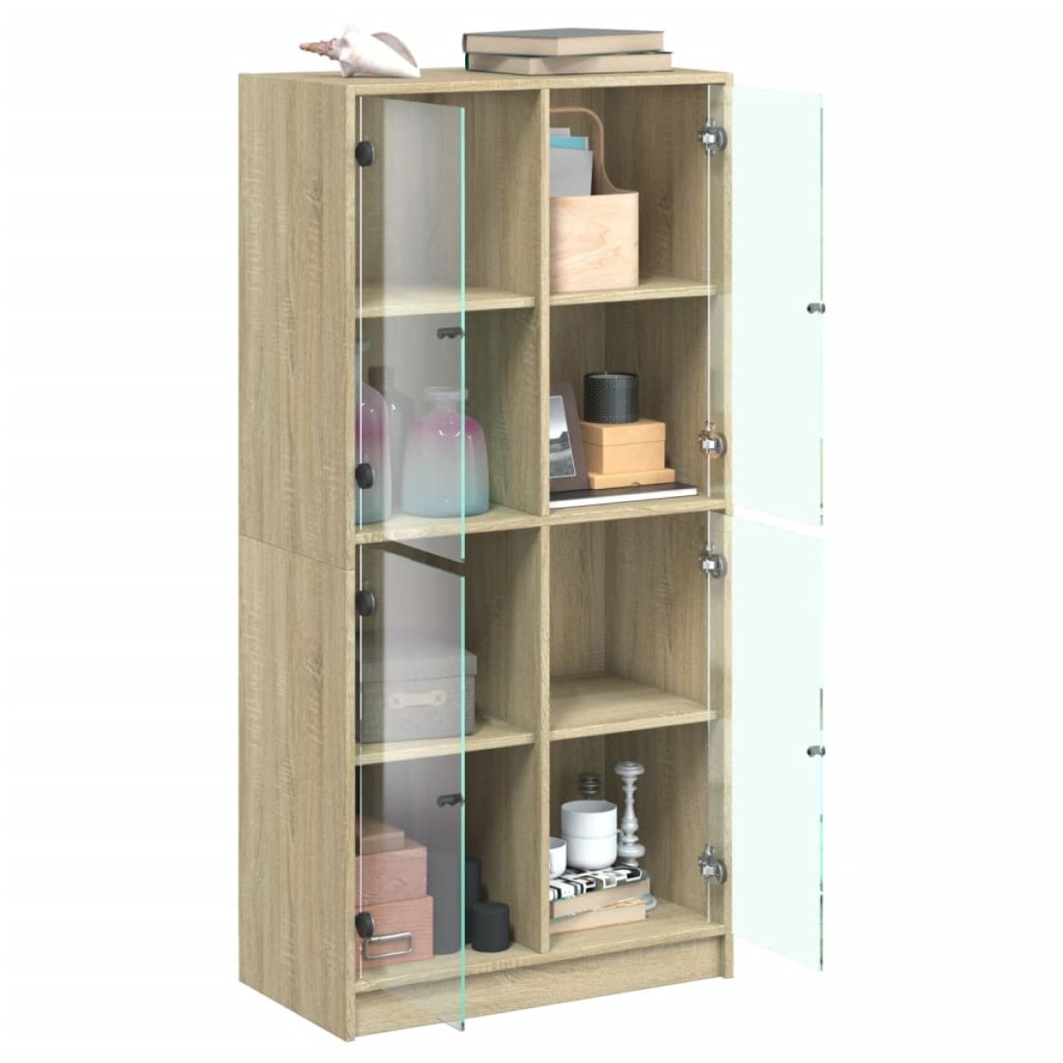 vidaXL Ντουλάπα με Πόρτες 68x37x142 εκ. Επεξεργασμένο Ξύλο