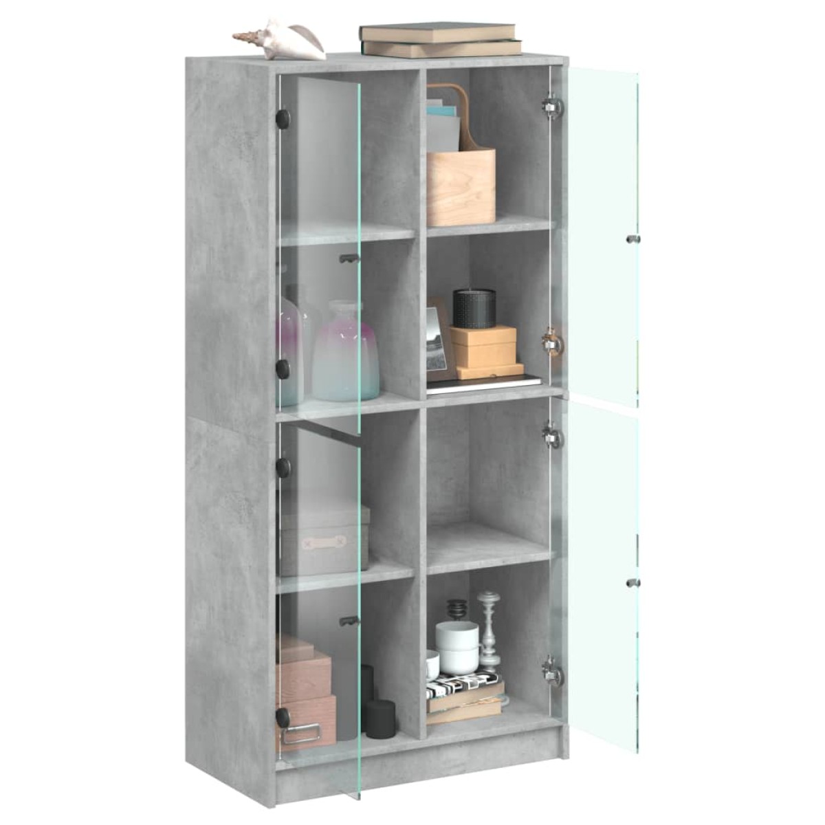 vidaXL Ντουλάπα με Πόρτες 68x37x142 εκ. Επεξεργασμένο Ξύλο