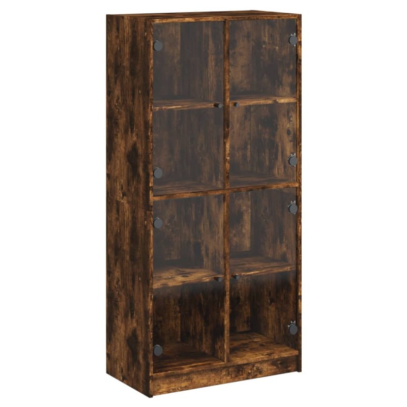 vidaXL Ντουλάπα με Πόρτες Καπν. Δρυς 68x37x142 εκ. Επεξεργασμένο Ξύλο