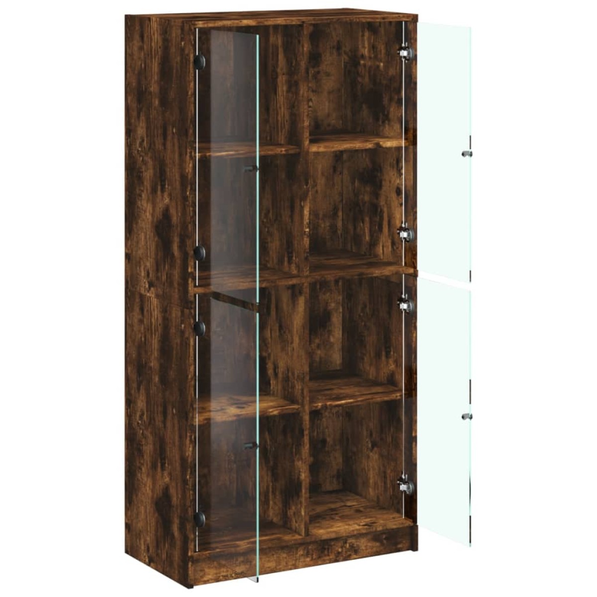 vidaXL Ντουλάπα με Πόρτες Καπν. Δρυς 68x37x142 εκ. Επεξεργασμένο Ξύλο