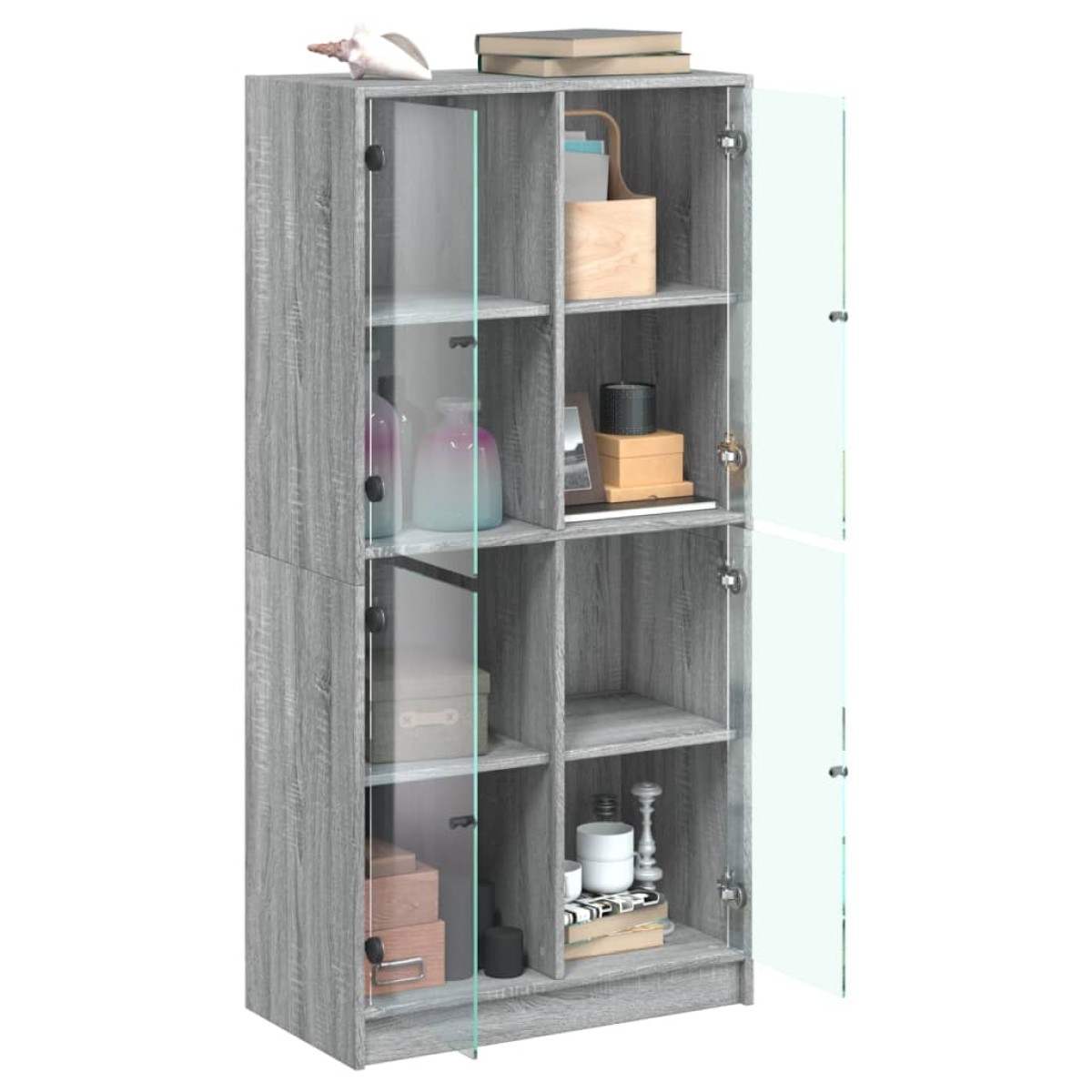 vidaXL Ντουλάπα με Πόρτες 68x37x142 εκ. Επεξεργασμένο Ξύλο