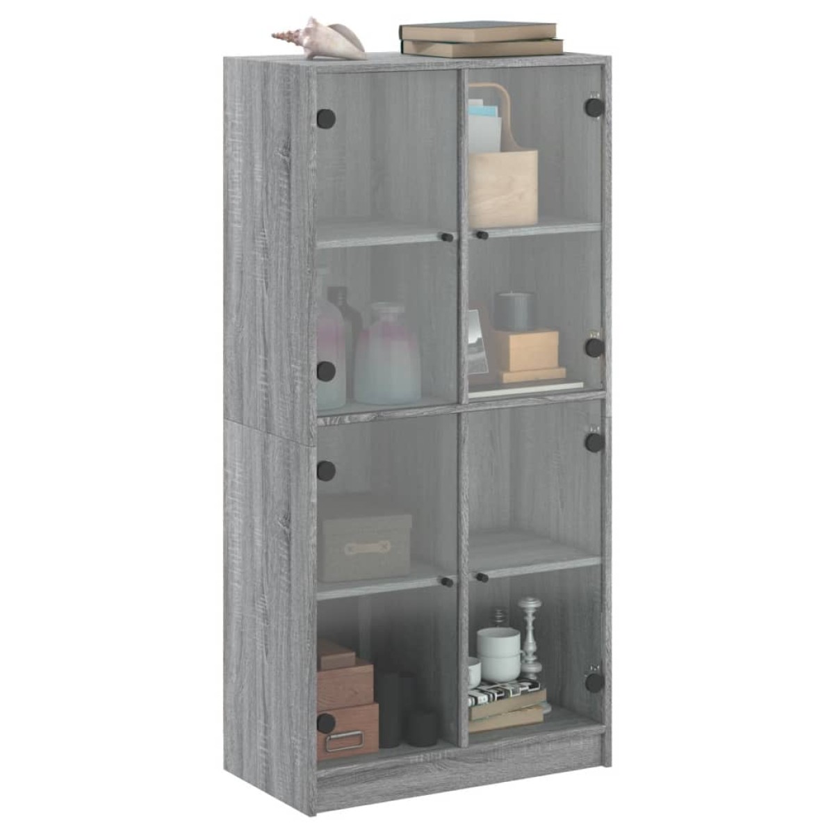 vidaXL Ντουλάπα με Πόρτες 68x37x142 εκ. Επεξεργασμένο Ξύλο