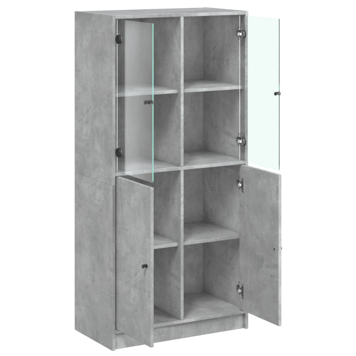 vidaXL Ντουλάπα με Πόρτες 68x37x142 εκ. Επεξεργασμένο Ξύλο