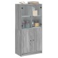 vidaXL Ντουλάπα με Πόρτες 68x37x142 εκ. Επεξεργασμένο Ξύλο