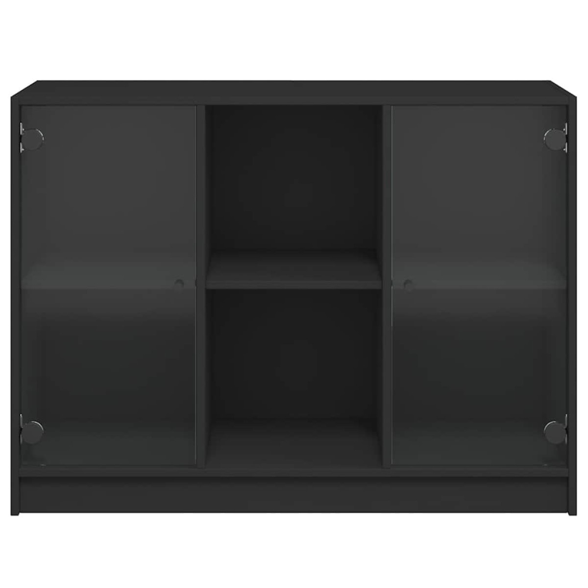 vidaXL Συρταριέρα Μαύρη 102x37x75,5 εκ. από Επεξεργασμένο Ξύλο
