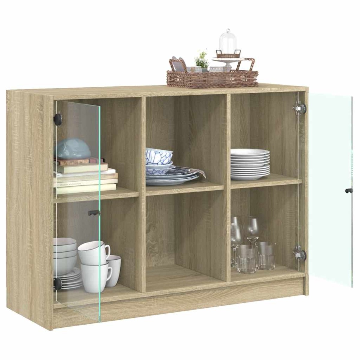 vidaXL Μπουφές Sonoma Δρυς 102x37x75,5 εκ. Επεξεργασμένο Ξύλο