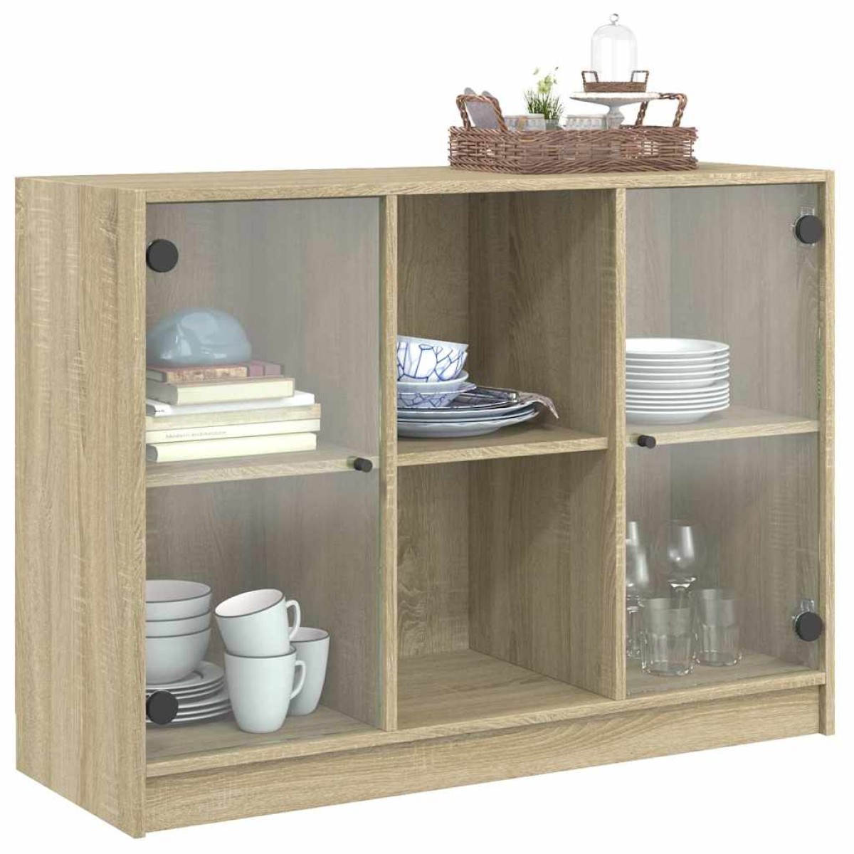 vidaXL Μπουφές Sonoma Δρυς 102x37x75,5 εκ. Επεξεργασμένο Ξύλο