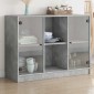vidaXL Συρταριέρα Γκρι Σκυροδ. 102x37x75,5 εκ. από Επεξεργασμένο Ξύλο
