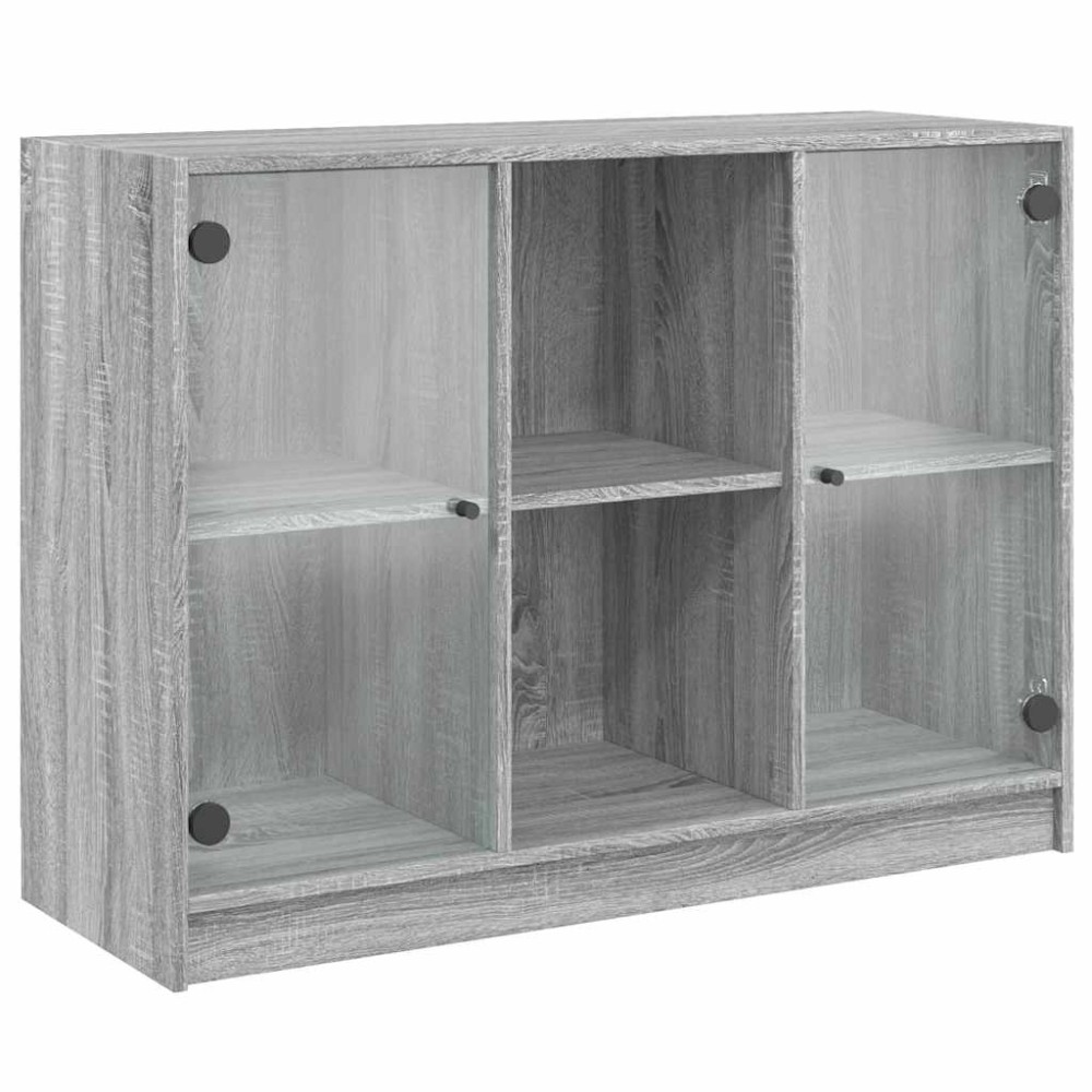 vidaXL Μπουφές Γκρι Sonoma 102x37x75,5 εκ. από Επεξεργασμένο Ξύλο