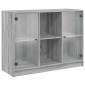 vidaXL Μπουφές Γκρι Sonoma 102x37x75,5 εκ. από Επεξεργασμένο Ξύλο