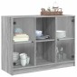 vidaXL Μπουφές Γκρι Sonoma 102x37x75,5 εκ. από Επεξεργασμένο Ξύλο