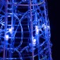 vidaXL Κώνος Διακοσμητικός Πυραμίδα LED Ακρυλικός Μπλε 120 εκ.