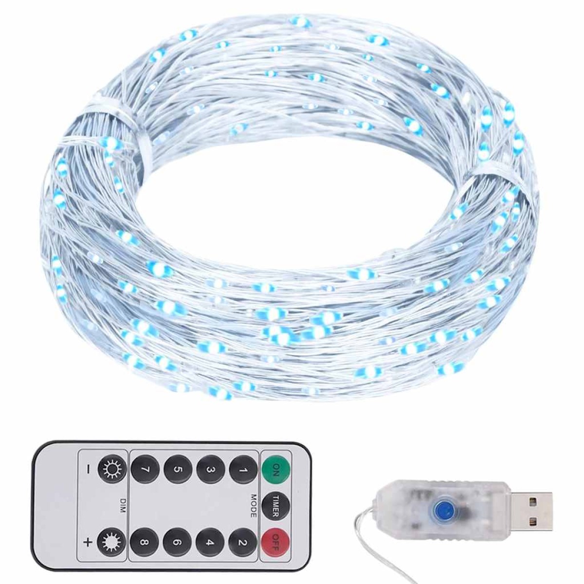 vidaXL Φωτάκια με 150 LED Ψυχρό Λευκό 15 μ.