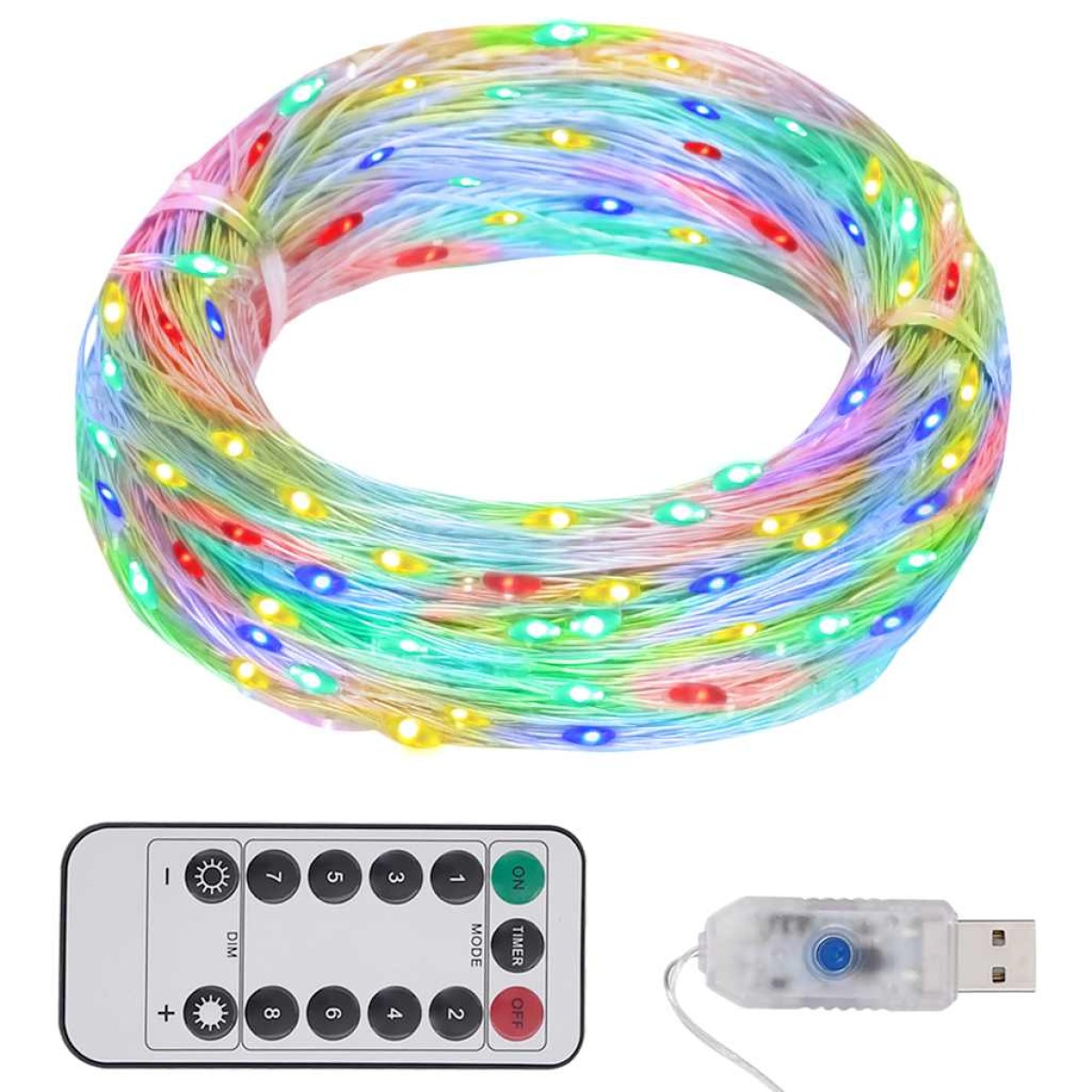 vidaXL Φωτάκια με 150 LED Πολύχρωμα 15 μ.