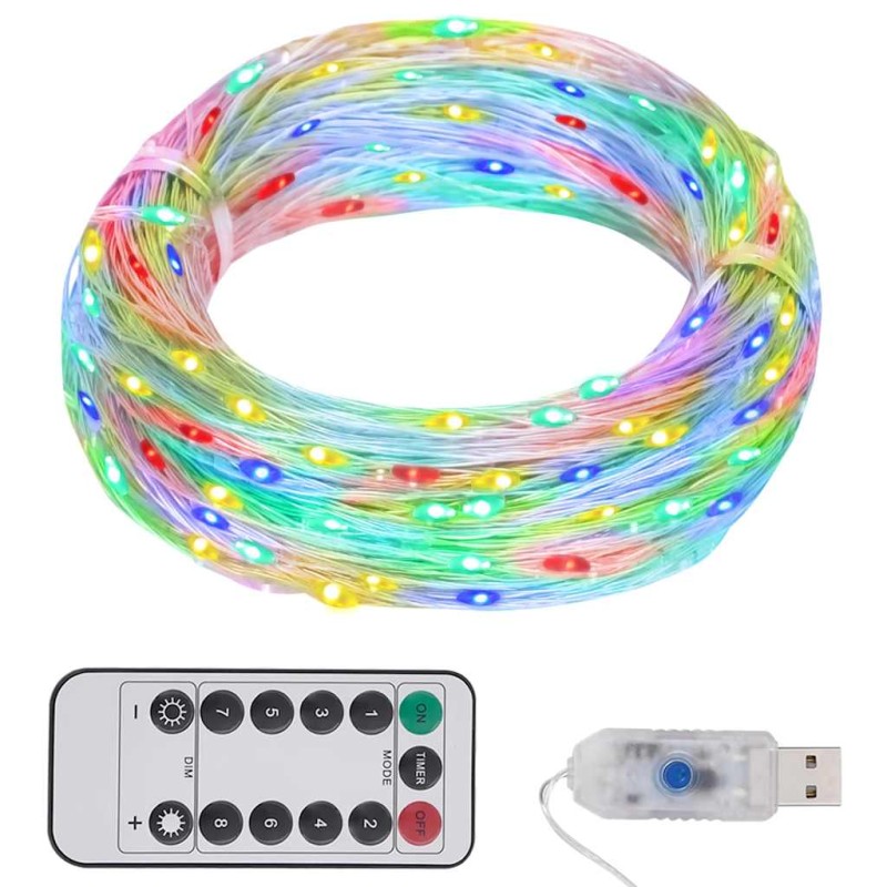 vidaXL Φωτάκια με 300 LED Πολύχρωμα 30 μ.