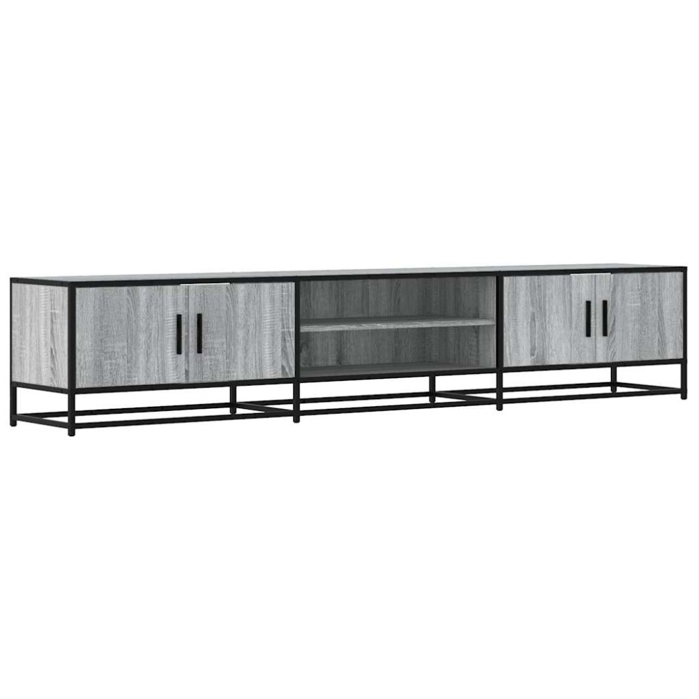 vidaXL Έπιπλο Τηλεόρασης Γκρι Sonoma 210x35x41 εκ. από Επεξεργ. Ξύλο