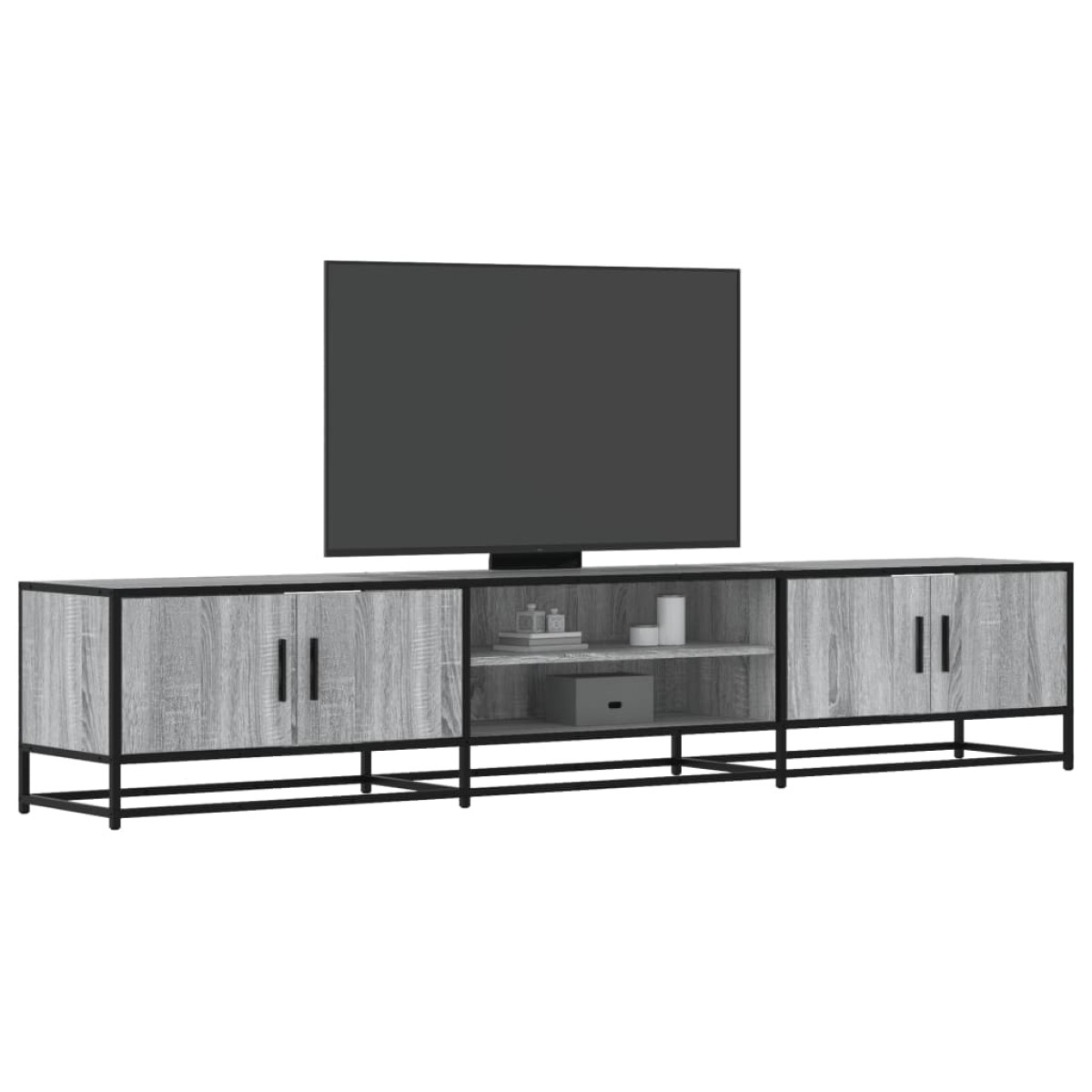 vidaXL Έπιπλο Τηλεόρασης Γκρι Sonoma 210x35x41 εκ. από Επεξεργ. Ξύλο