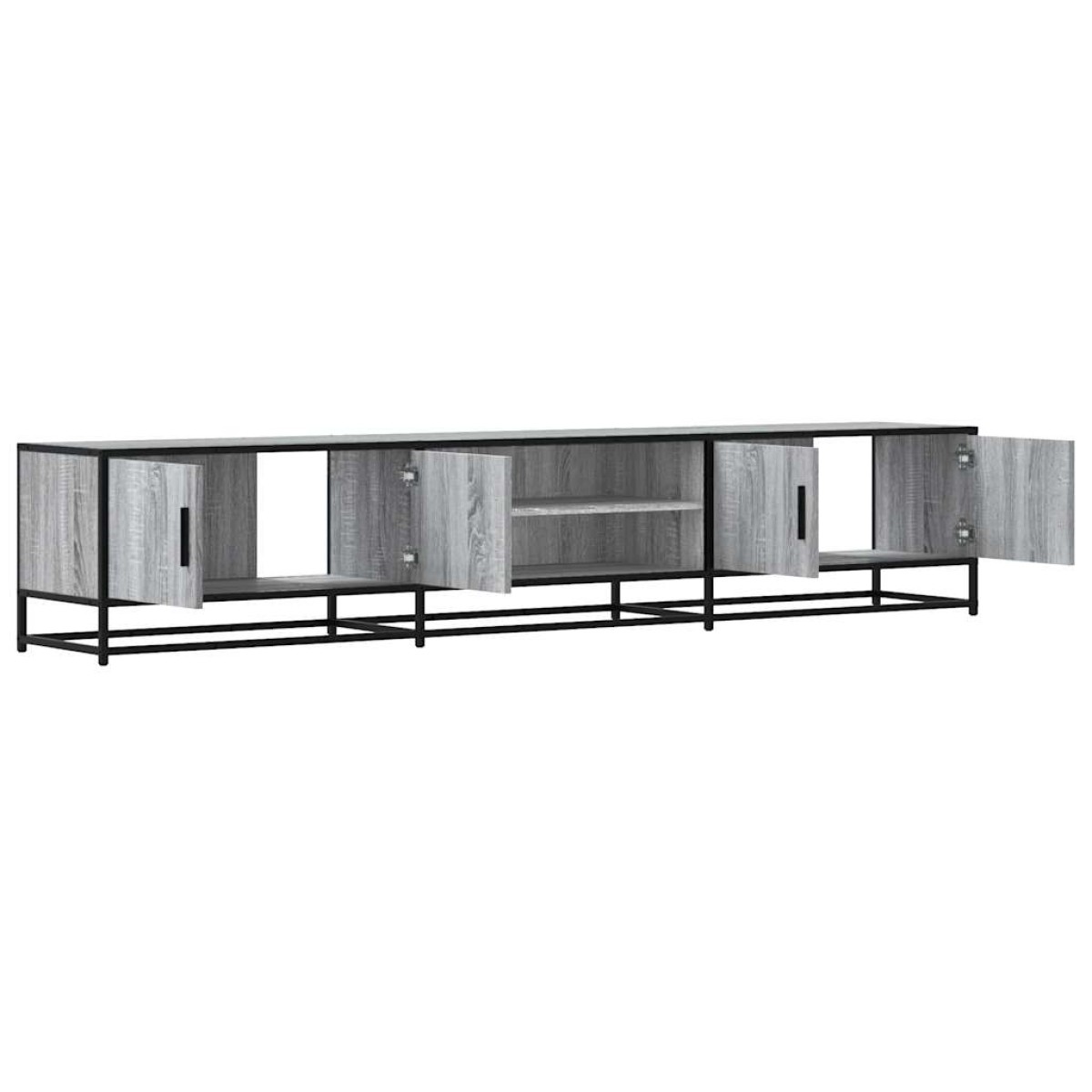 vidaXL Έπιπλο Τηλεόρασης Γκρι Sonoma 210x35x41 εκ. από Επεξεργ. Ξύλο