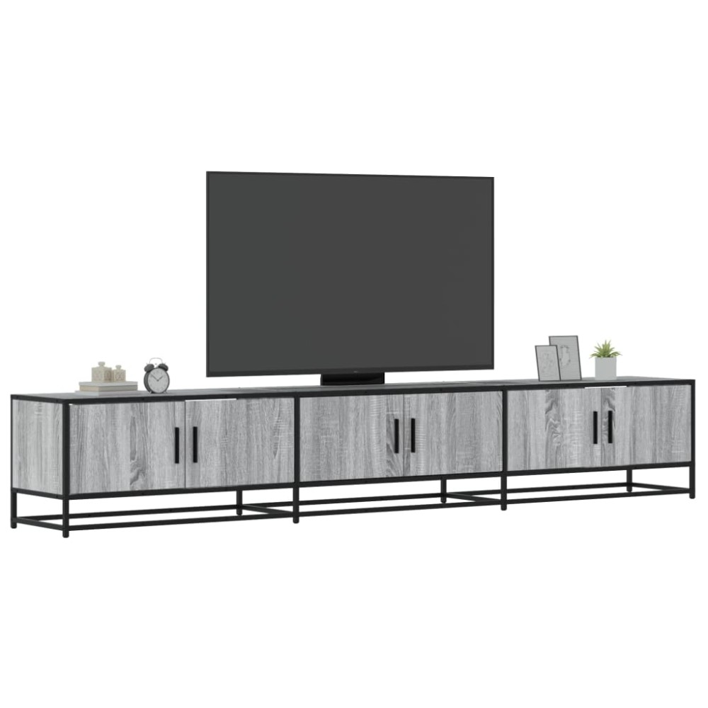 vidaXL Έπιπλο Τηλεόρασης Γκρι Sonoma 240x35x41 εκ. από Επεξεργ. Ξύλο