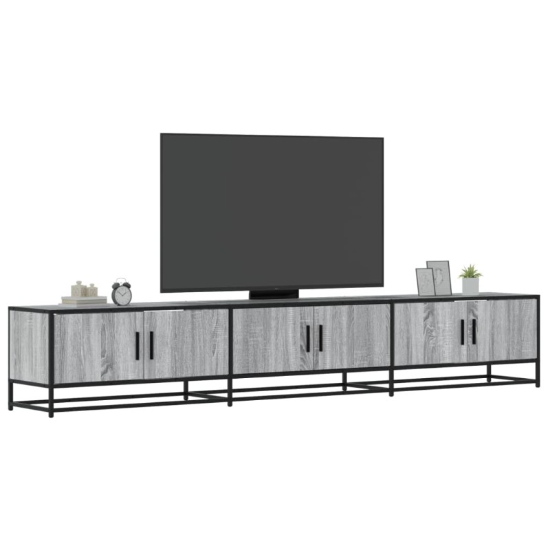 vidaXL Έπιπλο Τηλεόρασης Γκρι Sonoma 240x35x41 εκ. από Επεξεργ. Ξύλο