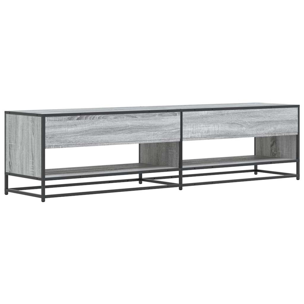 ντουλάπι τηλεόρασης vidaXL Γκρι Sonoma 180,5x40x46 cm Ξύλινη κατασκευή