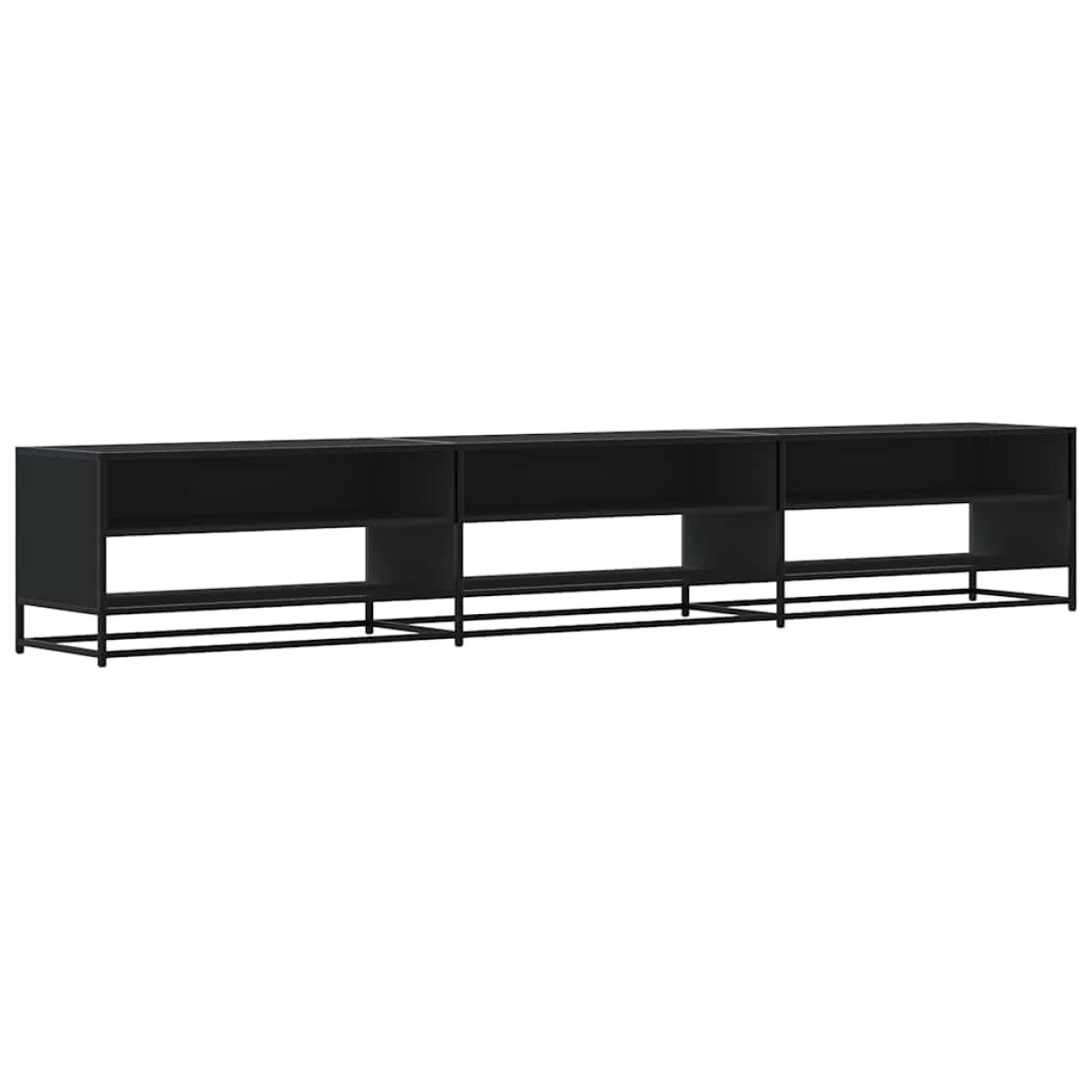 ντουλάπι τηλεόρασης vidaXL Μαύρο 270x40x46 cm Κατασκευασμένο ξύλο