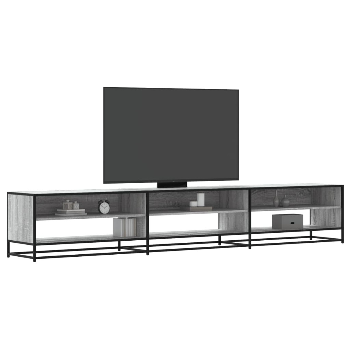 ντουλάπι τηλεόρασης vidaXL Γκρι Sonoma 270x40x46cm Κατασκευασμένο ξύλο