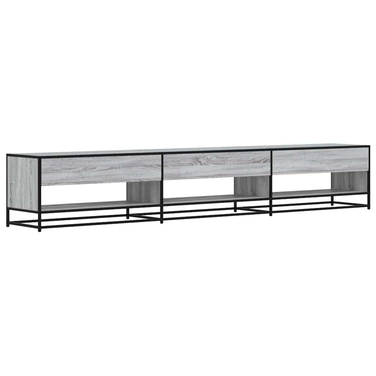 ντουλάπι τηλεόρασης vidaXL Γκρι Sonoma 270x40x46cm Κατασκευασμένο ξύλο
