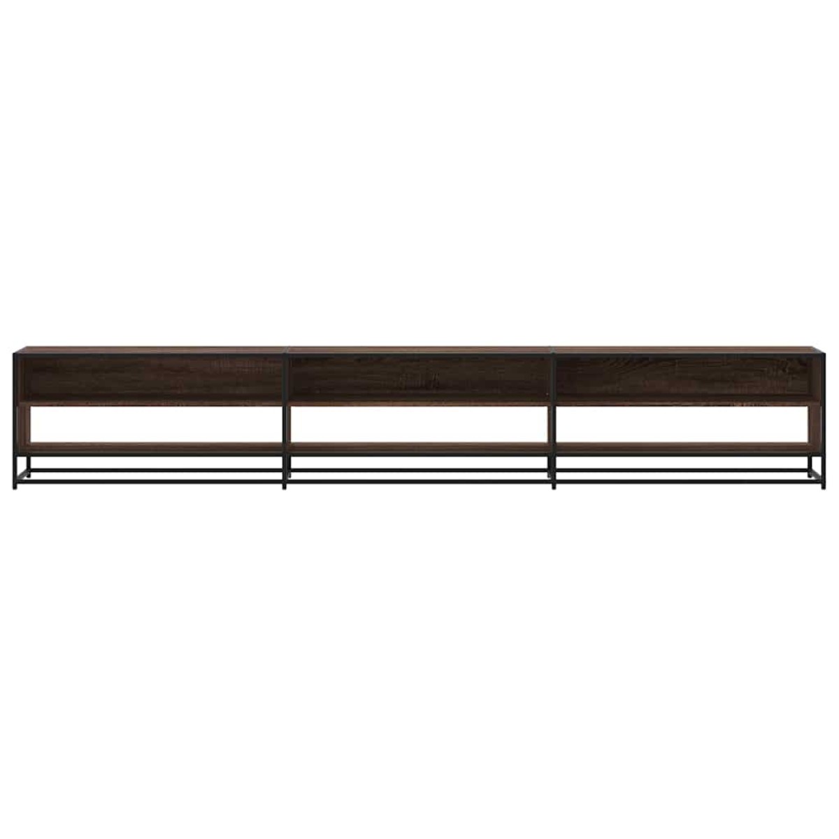 vidaXL Ντουλάπι τηλεόρασης καφέ δρυς 270x40x46 cm Κατασκευασμένο ξύλο