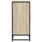 vidaXL Sideboard Sonoma Oak 134x35x76 cm Κατασκευασμένο ξύλο