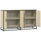 vidaXL Sideboard Sonoma Oak 134x35x76 cm Κατασκευασμένο ξύλο