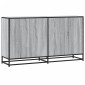 vidaXL Sideboard Grey Sonoma 134x35x76 cm Ξύλινο μηχανουργικό ξύλο